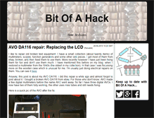 Tablet Screenshot of bitofahack.com